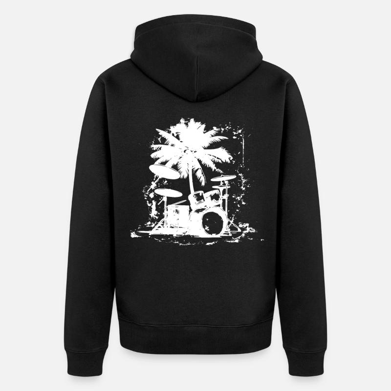 Percussion - Veste à capuche bio Premium Unisexe - noir