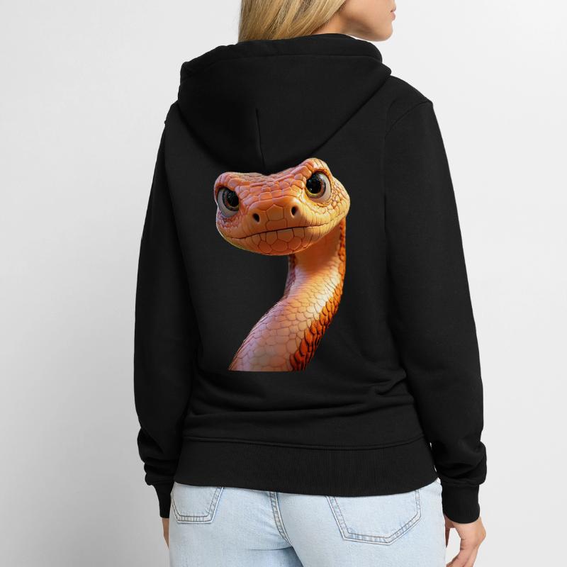 Serpent Python Cobra Mamba Serpent à sonnettes Serpent Veste à capuche bio Premium Unisexe