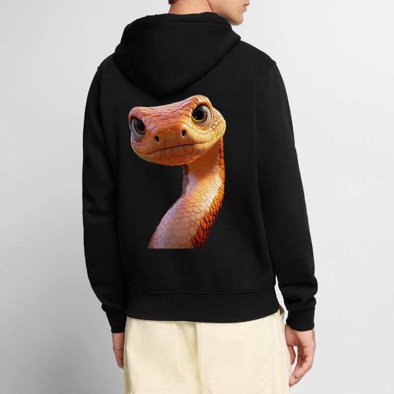 Serpent Python Cobra Mamba Serpent à sonnettes Serpent Veste à capuche bio Premium Unisexe