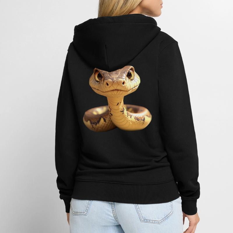 Serpent Python Cobra Mamba Serpent à sonnettes Serpent Veste à capuche bio Premium Unisexe