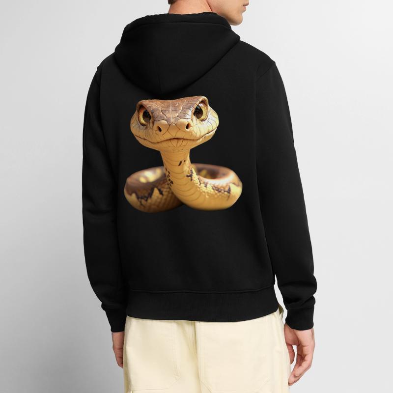 Serpent Python Cobra Mamba Serpent à sonnettes Serpent Veste à capuche bio Premium Unisexe