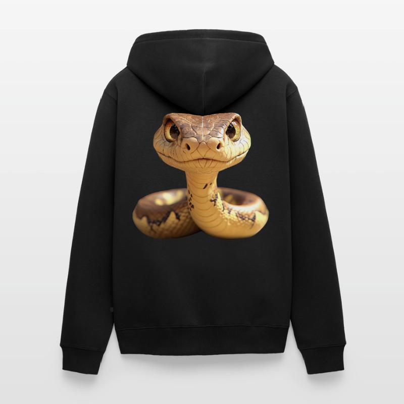 Serpent Python Cobra Mamba Serpent à sonnettes Serpent Veste à capuche bio Premium Unisexe