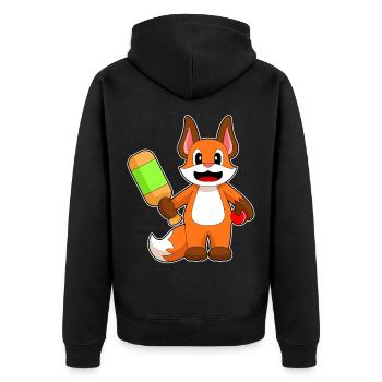 Batte de cricket Fox Cricket - Veste à capuche bio Premium Unisexe - noir - Dos - Nico (187cm)