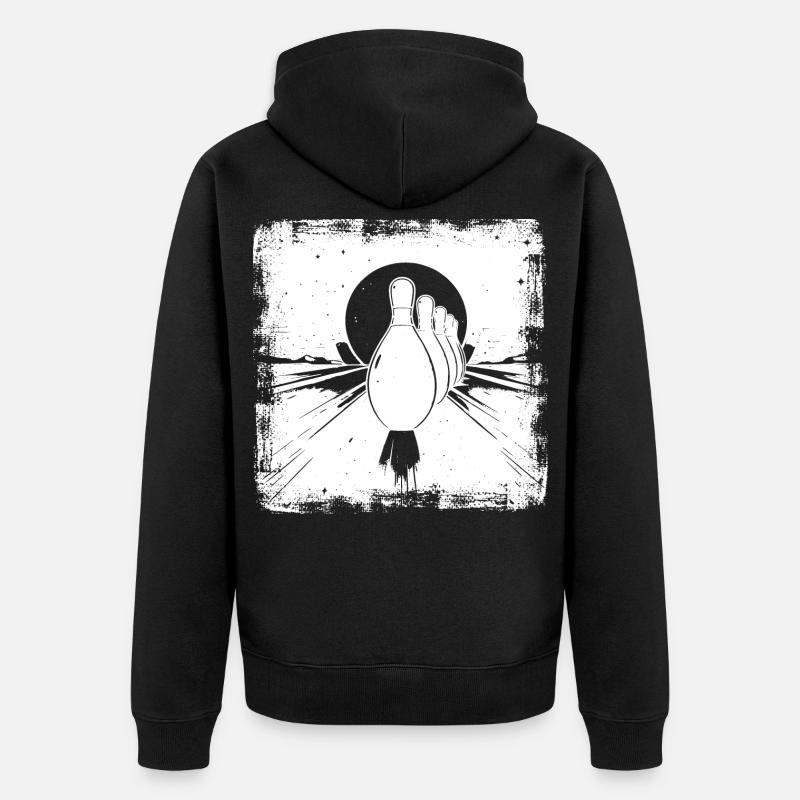 Quilles de bowling - Veste à capuche bio Premium Unisexe - noir