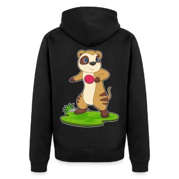 Raquette de ping-pong Meerkat - Veste à capuche bio Premium Unisexe - noir - Dos - Nico (187cm)