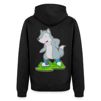 Patins en ligne Wolf Patins en ligne - Veste à capuche bio Premium Unisexe - noir - Dos - Nico (187cm)