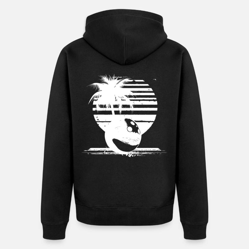 Boule de bowling - Veste à capuche bio Premium Unisexe - noir