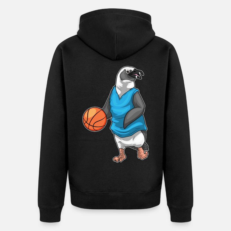 Penguin Basketteur Basketteur - Veste à capuche bio Premium Unisexe - noir