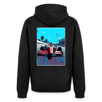 Mexique Circuit Motorsport Race Voyage Affiche WPA - Veste à capuche bio Premium Unisexe - noir - Dos - Nico (187cm)