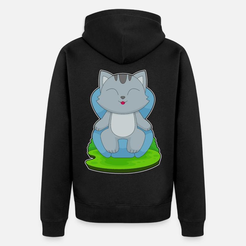 Fauteuil Chat - Veste à capuche bio Premium Unisexe - noir