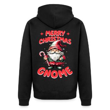 Joyeux Noël Gnome - Veste à capuche bio Premium Unisexe - noir - Dos - Nico (187cm)