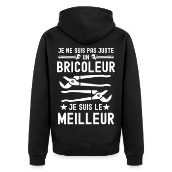 Meilleur bricoleur - Veste à capuche bio Premium Unisexe - noir - Dos - Nico (187cm)