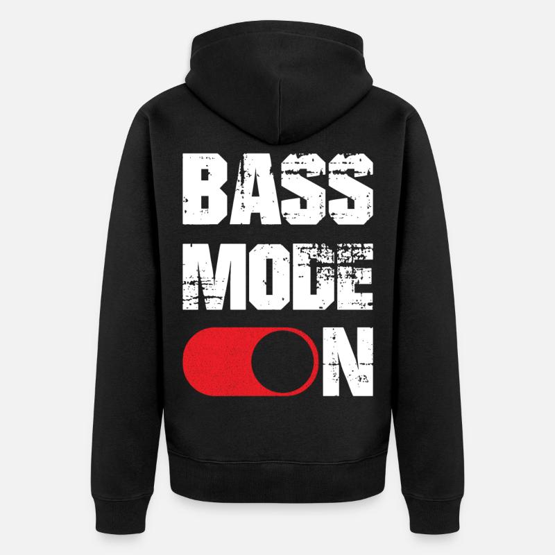 Mode basse sur drôle - Veste à capuche bio Premium Unisexe - noir