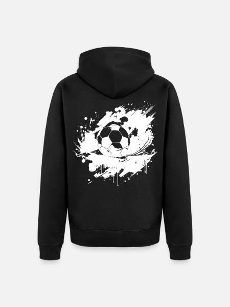 Drôle de football - Veste à capuche bio Premium Unisexe - noir