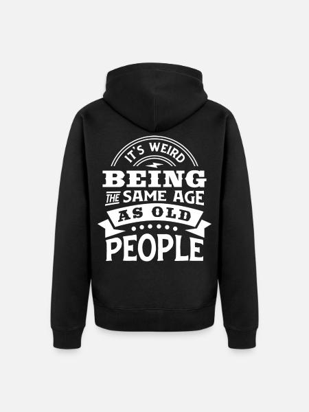 Âge étrange - Veste à capuche bio Premium Unisexe - noir