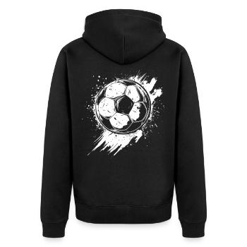 Football Graffiti - Veste à capuche bio Premium Unisexe - noir - Dos - Nico (187cm)