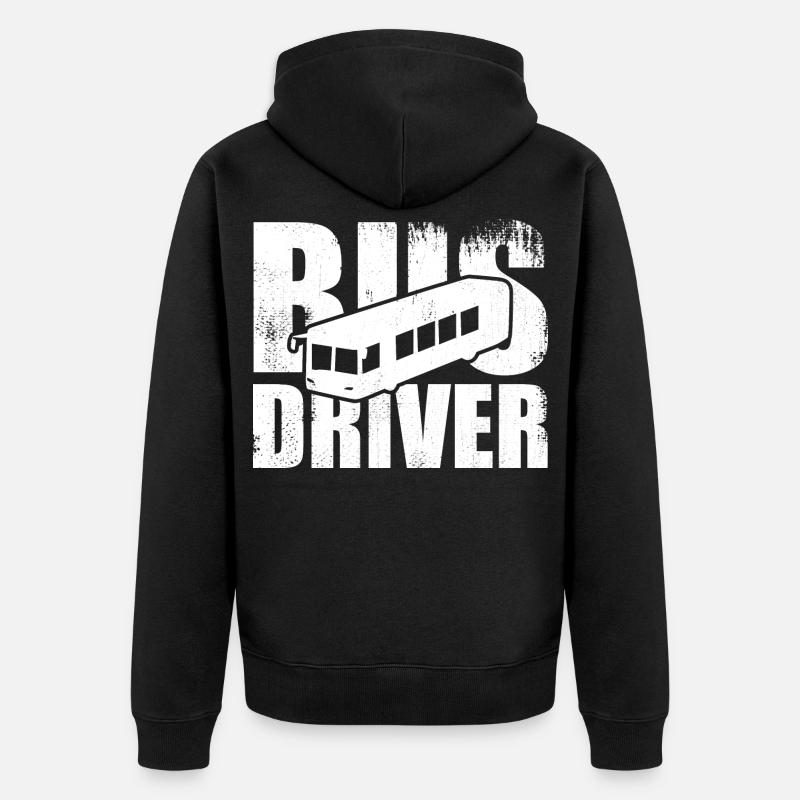 Chauffeur de bus - Veste à capuche bio Premium Unisexe - noir