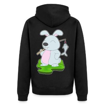 Pêche au poisson bunny Angler - Veste à capuche bio Premium Unisexe - noir - Dos - Nico (187cm)