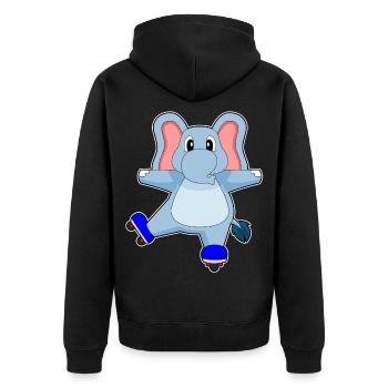 Patins en ligne Elefant Patins en ligne - Veste à capuche bio Premium Unisexe - noir - Dos - Nico (187cm)