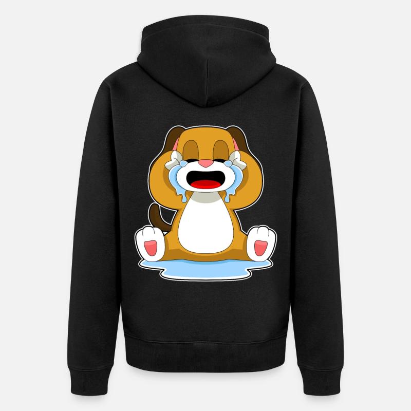 Larmes de chien - Veste à capuche bio Premium Unisexe - noir