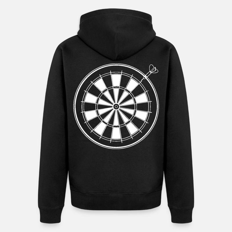 Graphiques Dart - Veste à capuche bio Premium Unisexe - noir