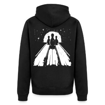 Bowling - Veste à capuche bio Premium Unisexe - noir - Dos - Nico (187cm)