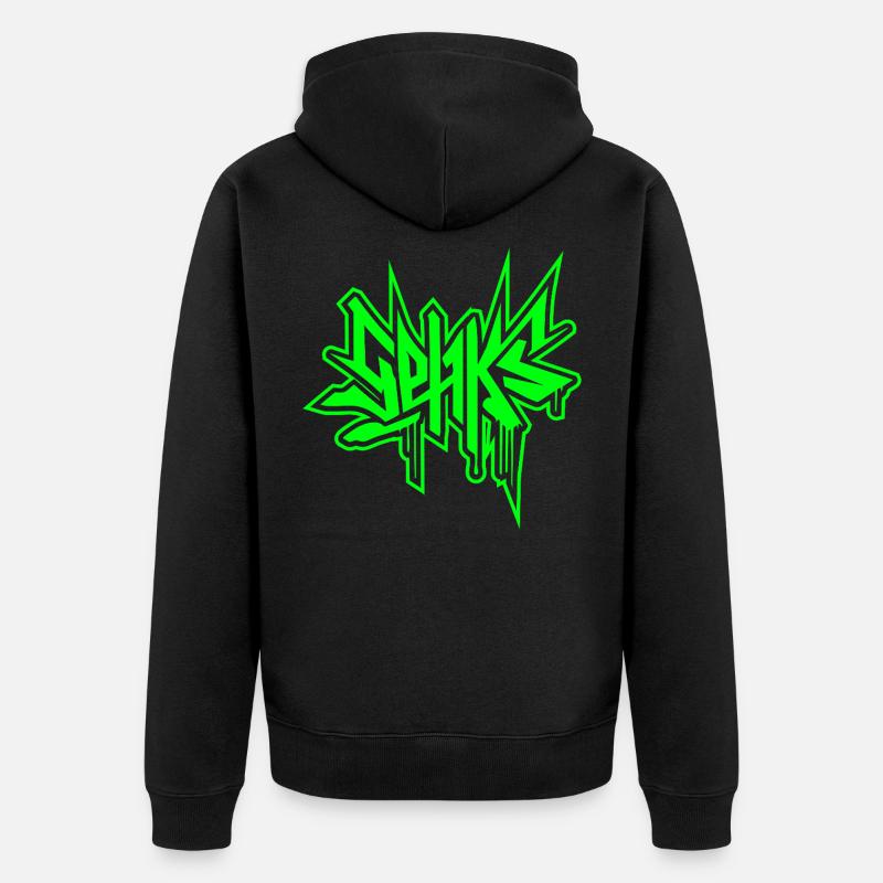 SEHKS VERT - Veste à capuche bio Premium Unisexe - noir