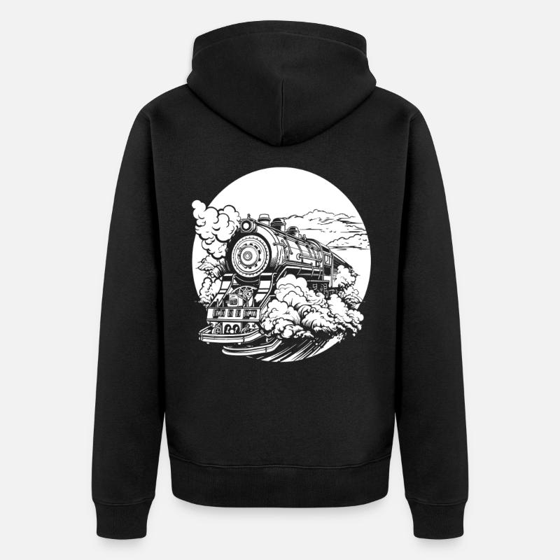 Train - Veste à capuche bio Premium Unisexe - noir