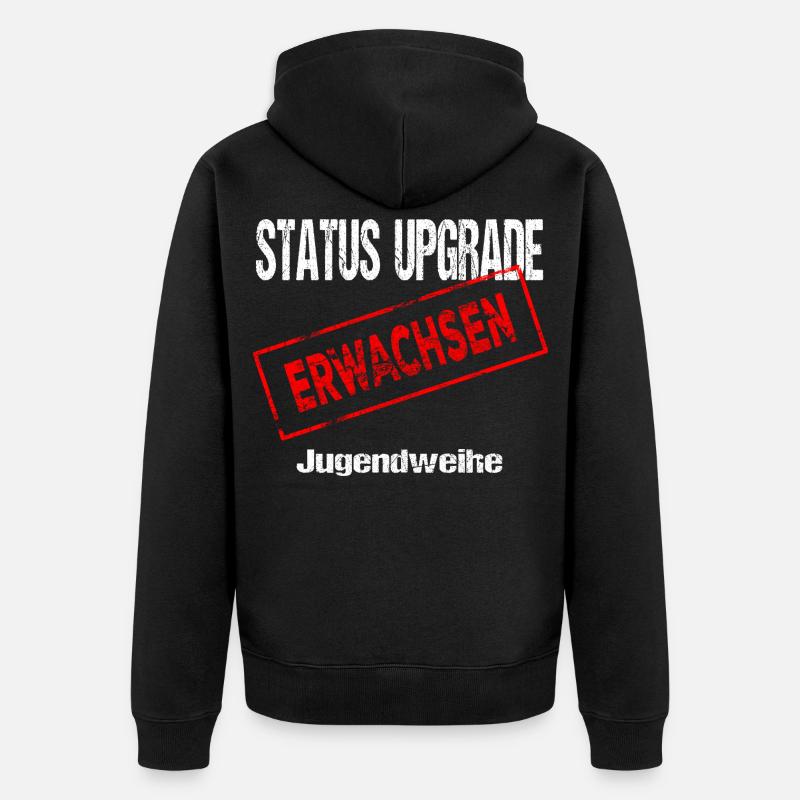Jugendweihe - Jugendweihe 2026 - Unisex Premium Bio Zip Hoodie - Schwarz