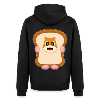 Pain de hamster - Veste à capuche bio Premium Unisexe - noir - Dos - Nico (187cm)