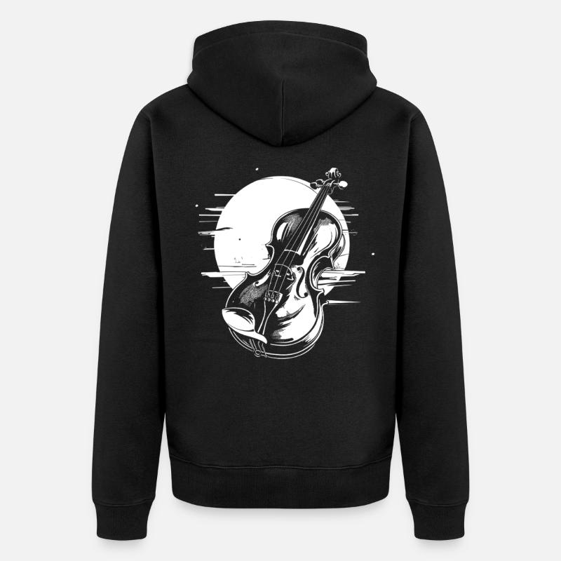 Violon - Veste à capuche bio Premium Unisexe - noir