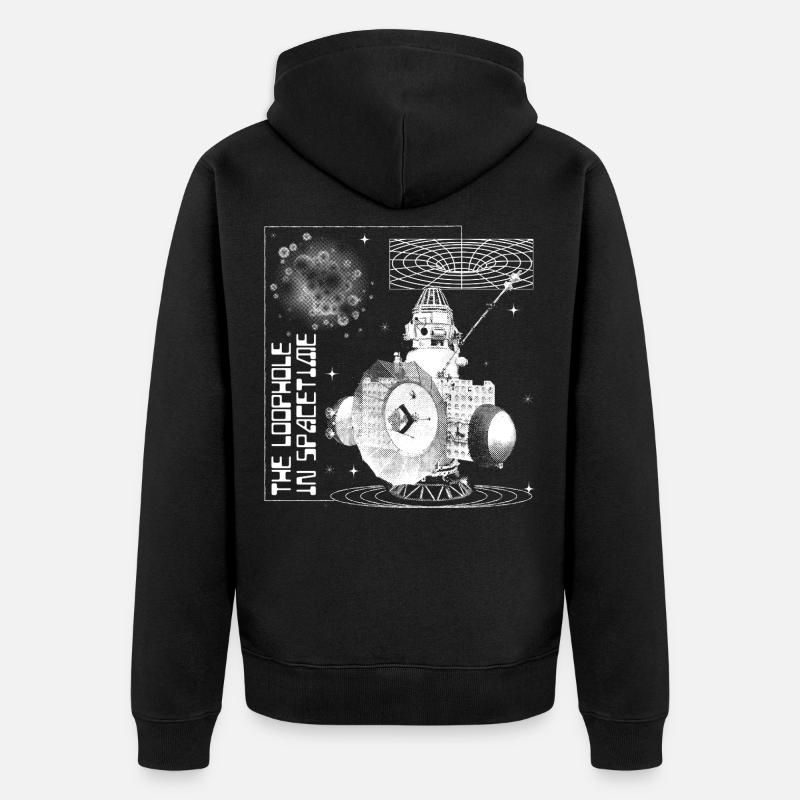 Trou dans le continuum espace-temps - Veste à capuche bio Premium Unisexe - noir