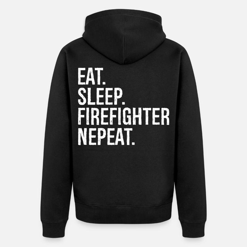 Manger Dormir Pompier Nepeat - Veste à capuche bio Premium Unisexe - noir