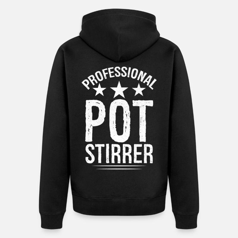 Agitateur de casserole professionnel - Veste à capuche bio Premium Unisexe - noir