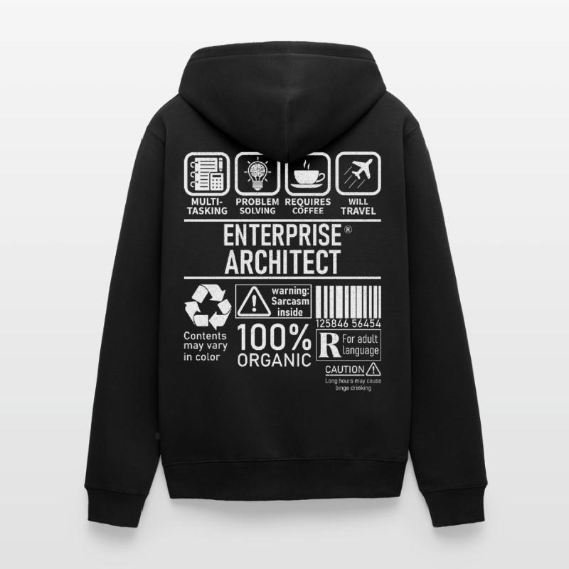 Enterprise Architect multi tasking problem solving Unisex Premium Organic Zip Hoodie