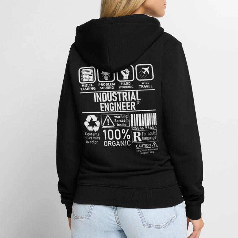 Industrial Engineer multi tasking problem solving Unisex Premium Organic Zip Hoodie