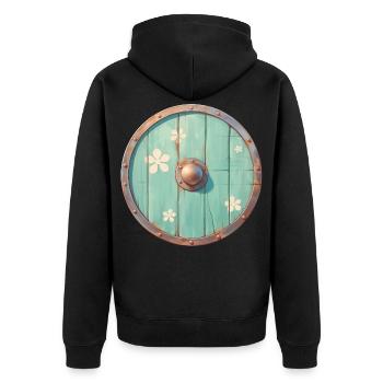 Bouclier Viking - Veste à capuche bio Premium Unisexe - noir - Dos - Nico (187cm)