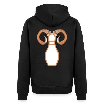 BOWLING ANNIVERSAIRE ZODIAC BOWLING - Veste à capuche bio Premium Unisexe - noir - Dos - Nico (187cm)