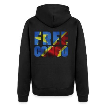 FREE CONGO - Veste à capuche bio Premium Unisexe - noir - Dos - Nico (187cm)