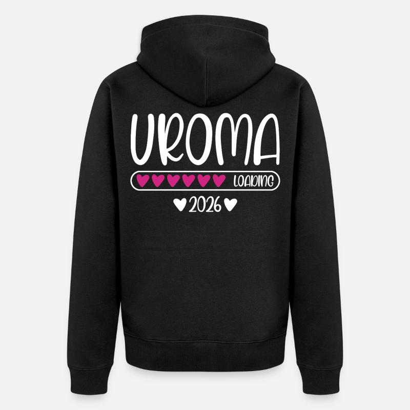 Uroma 2026 loading - Unisex Premium Bio Zip Hoodie - Schwarz