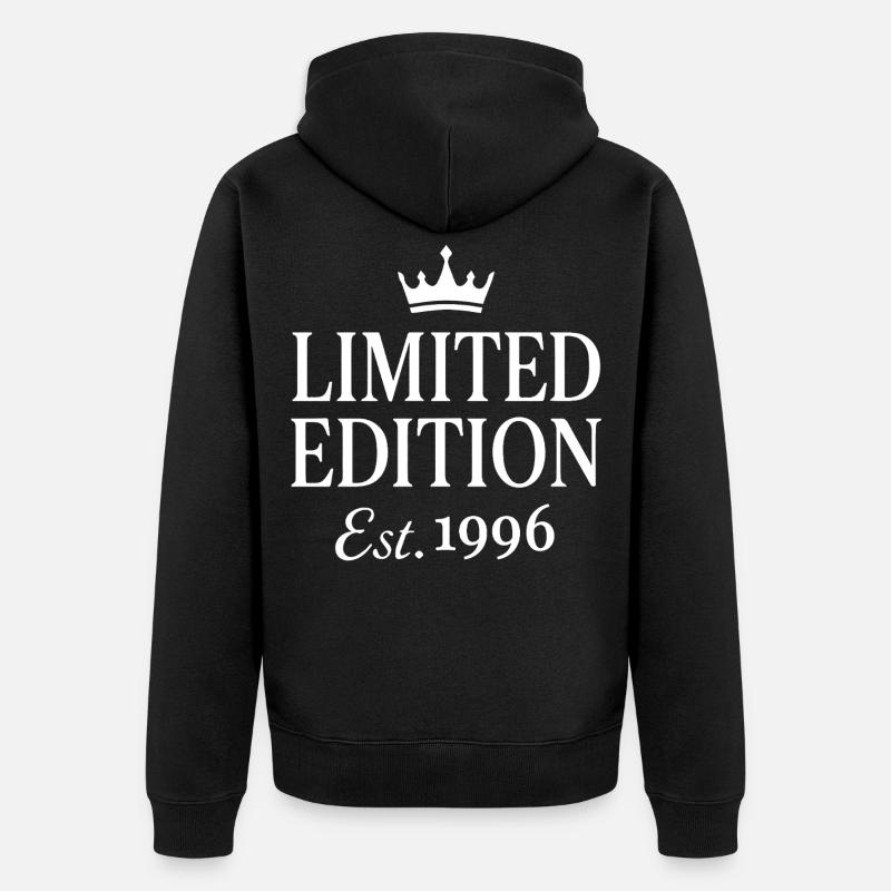 Édition limitée Est. 1996 - Veste à capuche bio Premium Unisexe - noir