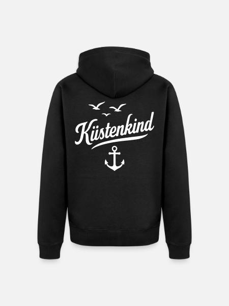 Küstenkind - Unisex Premium Bio Zip Hoodie - Schwarz