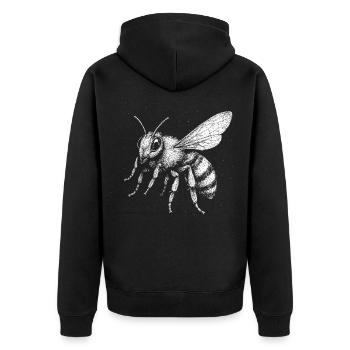 Une abeille - Veste à capuche bio Premium Unisexe - noir - Dos - Nico (187cm)