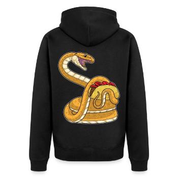 Taco au serpent - Veste à capuche bio Premium Unisexe - noir - Dos - Nico (187cm)