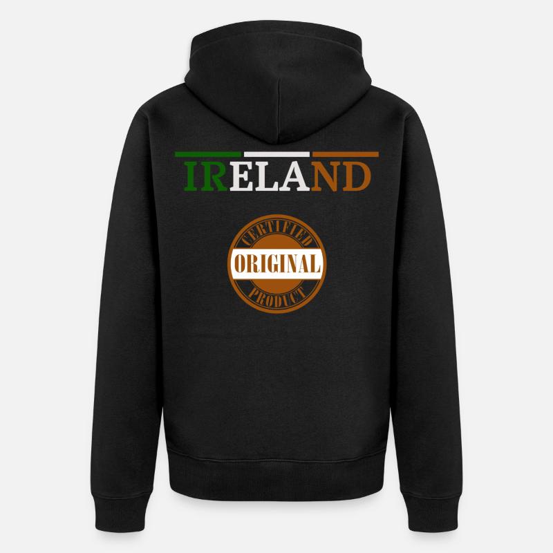 Drapeau de l’Irlande, Irish Pride - Veste à capuche bio Premium Unisexe - noir