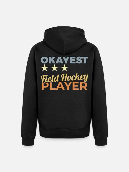 Bester Hockeyspieler - Unisex Premium Bio Zip Hoodie - Schwarz
