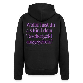 Question n° 4 sur l’enregistrement - Veste à capuche bio Premium Unisexe - noir - Dos - Nico (187cm)