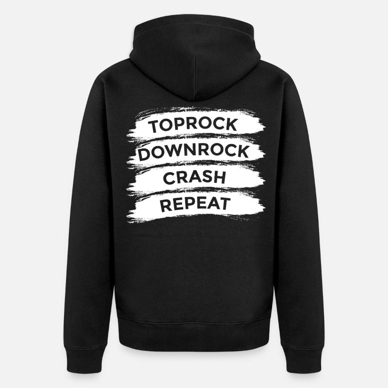 Breakdance Techniques - Veste à capuche bio Premium Unisexe - noir