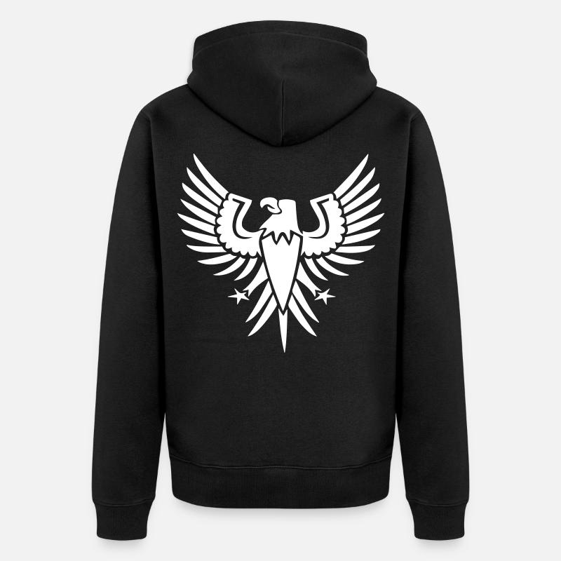 Vol de la liberté - Veste à capuche bio Premium Unisexe - noir