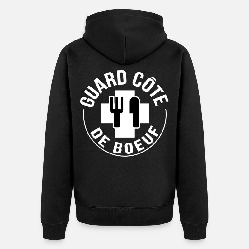 Guard côte de bœuf  - Veste à capuche bio Premium Unisexe - noir